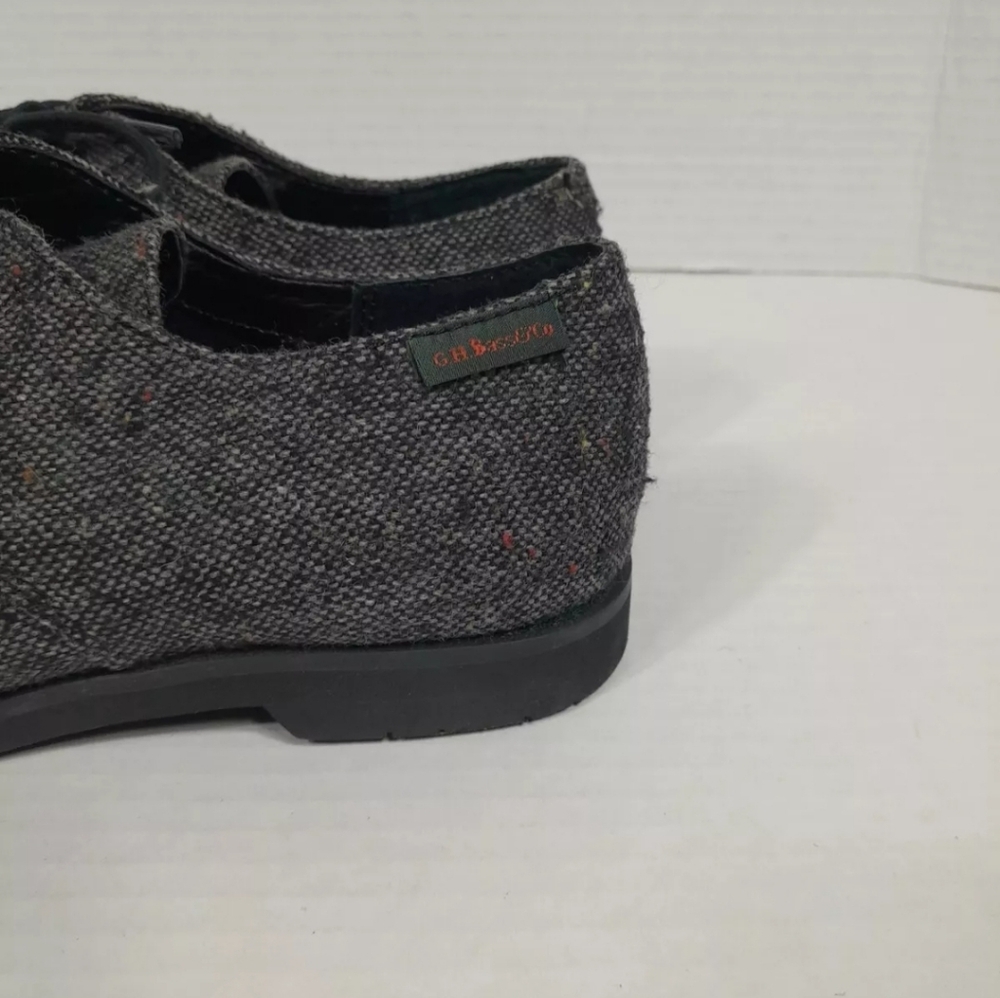 Bass‎ Ellie Derby Lace Up Casual Dress Oxford Shoe Black TWEED Sz 6 M WOMEN - Picture 9 of 9